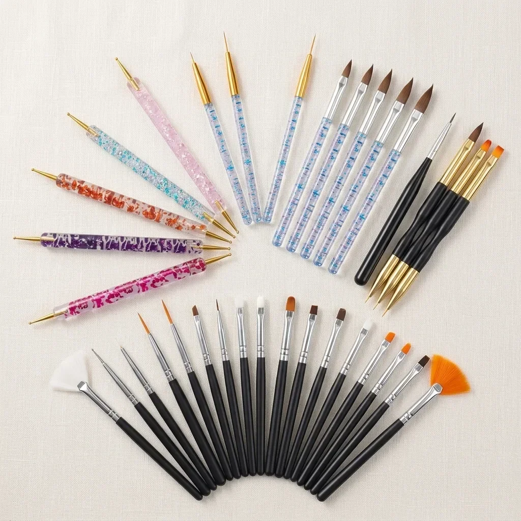 Nail Art Rame - Conjunto de 31 Pincéis Profissionais para