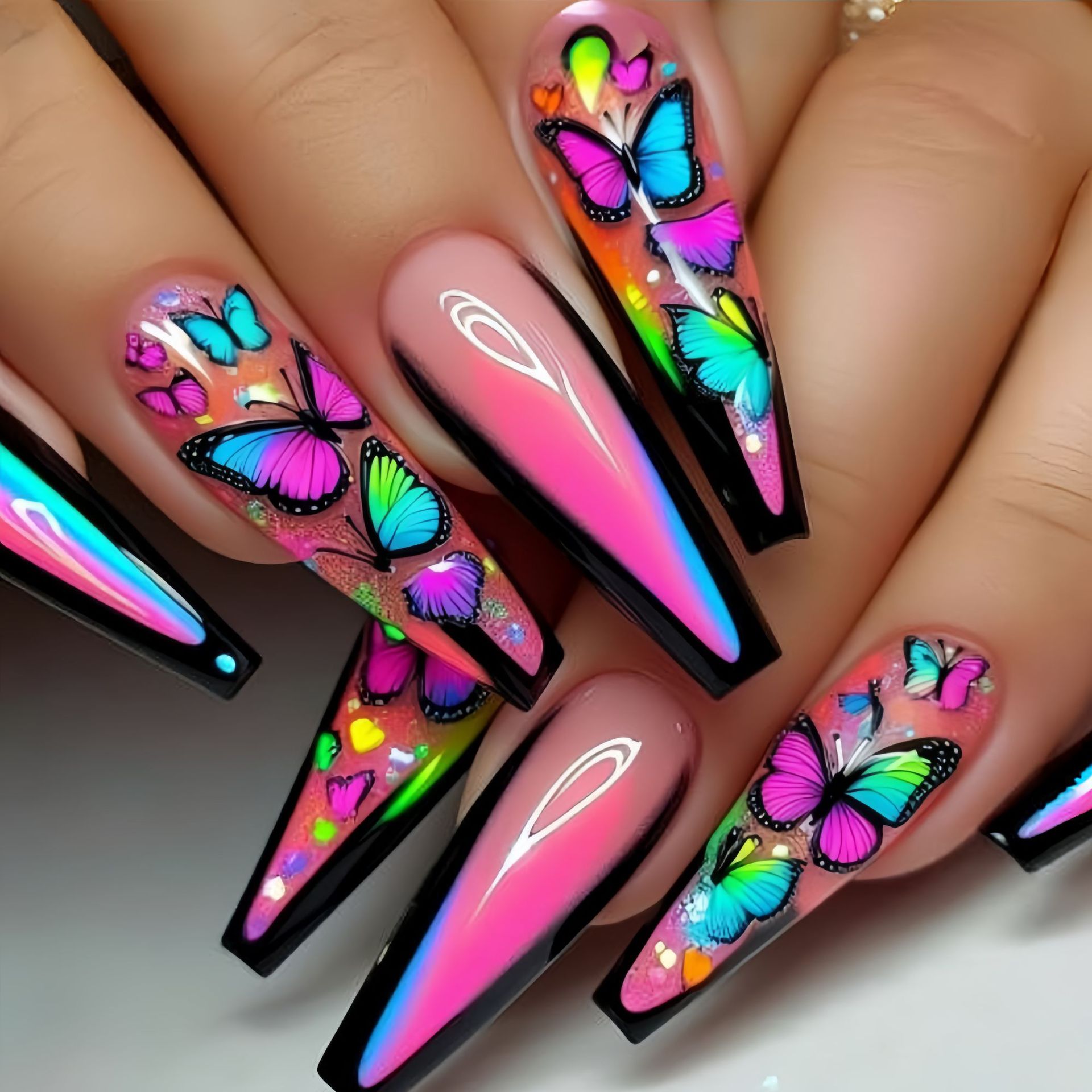 Nail Art Wedding - Unhas falsas curtas, médias e longas