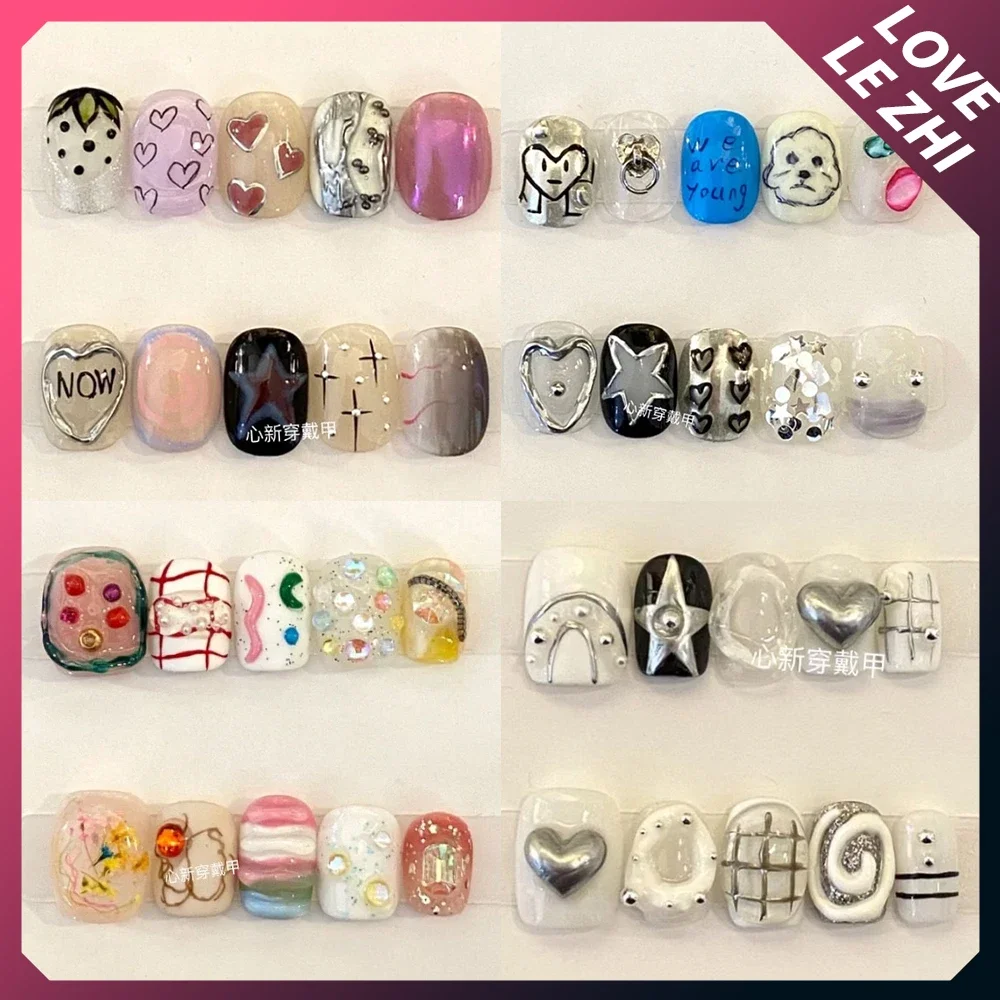 Nail Art Xs - 10 pçs diy criatividade engraçado mash-up