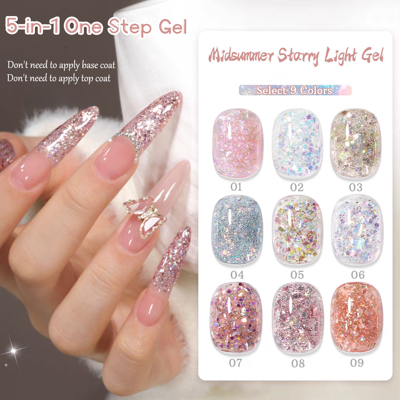 Nail Art One Stroke - 1 unidade PSK Flash Midsummer Starry
