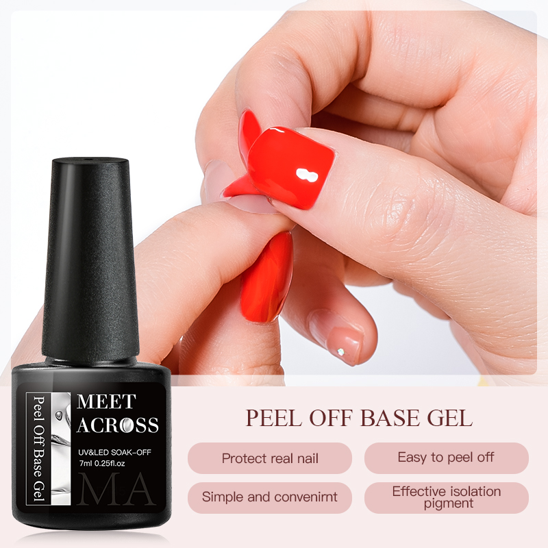 Peel Off Base Coat - MEET ACROSS 7ml Peel Off Gel