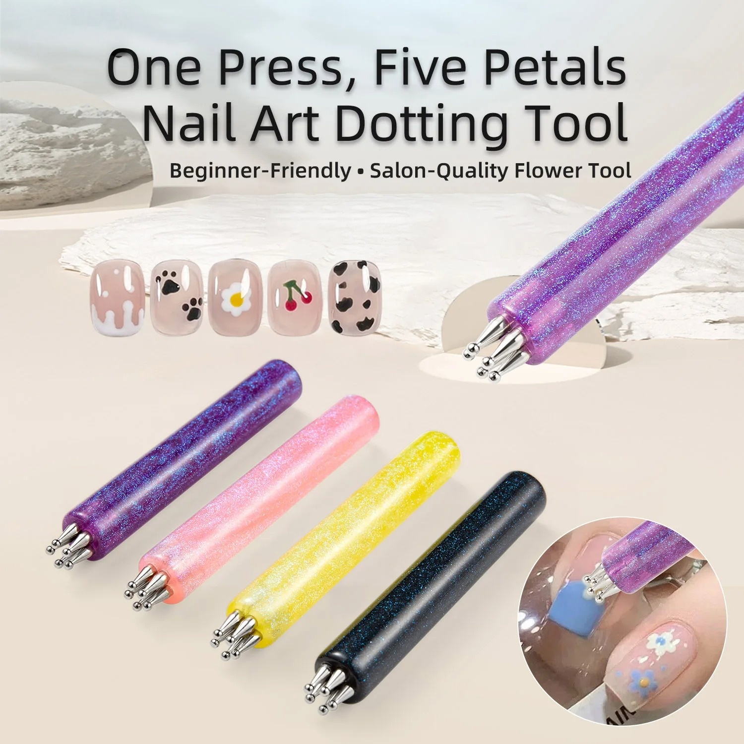 Nail Art One Stroke - Caneta para Nail Art com Ponta