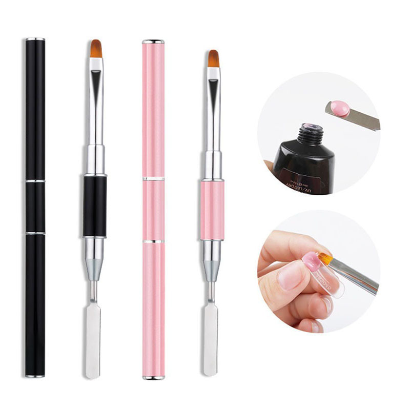 Nail Fan Brush - Novo 1/3 pçs pincéis de arte