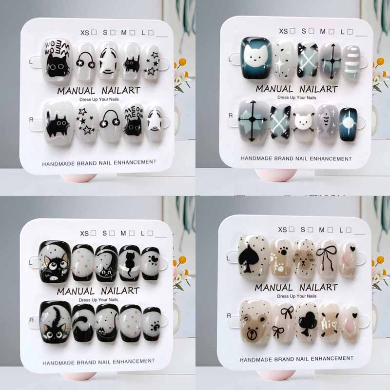Nail Art Eye Cat - 10 pçs bonito dos desenhos animados