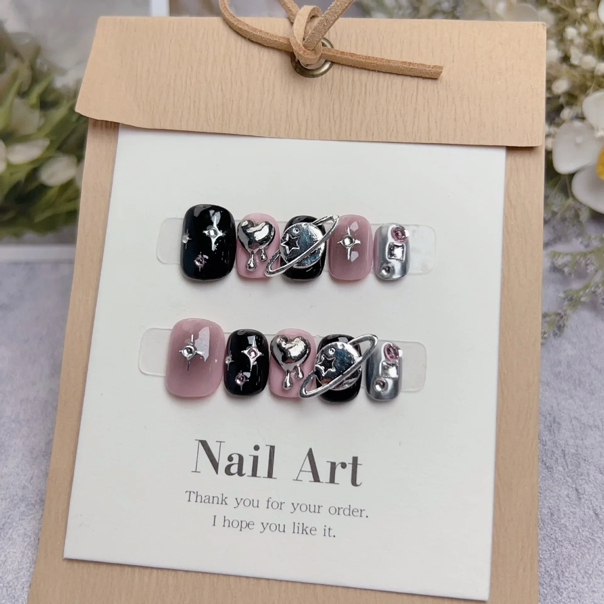 Nail Art Xs - 10 pçs curto doce e fresco