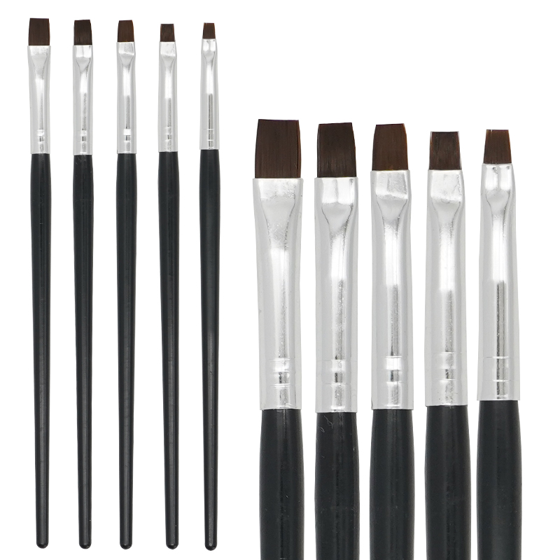 Nail Fan Brush - 5 pçs dental resina escova caneta
