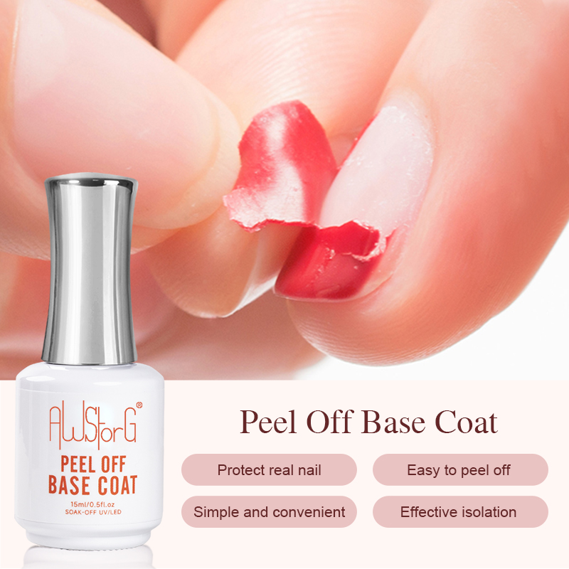 Peel Off Base Coat - Awstorg 15ml casca fora base casaco