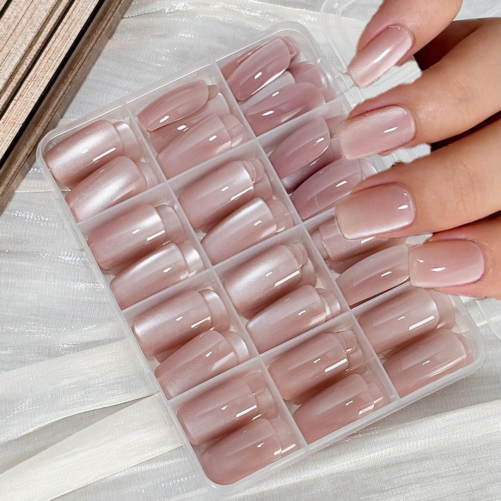 Nail Art Wedding - 144 Unidades de Unhas Postiças Rosa