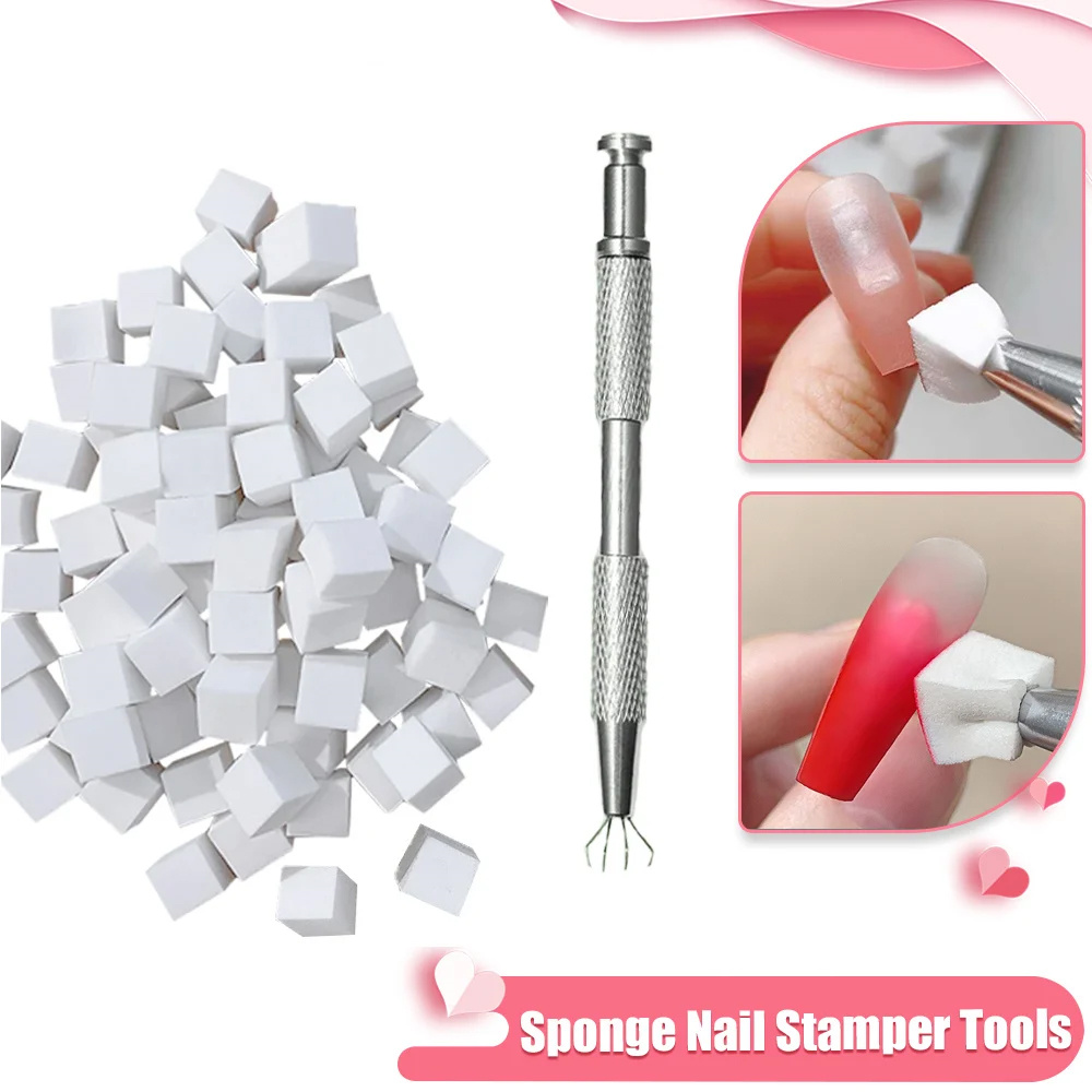 Nail Art Rame - Conjunto de esponja para arte em