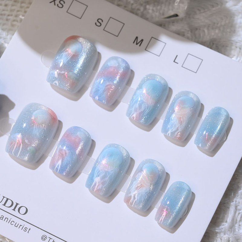 Nail Art Eye Cat - 10 pçs feminino meninas sonhador cauda