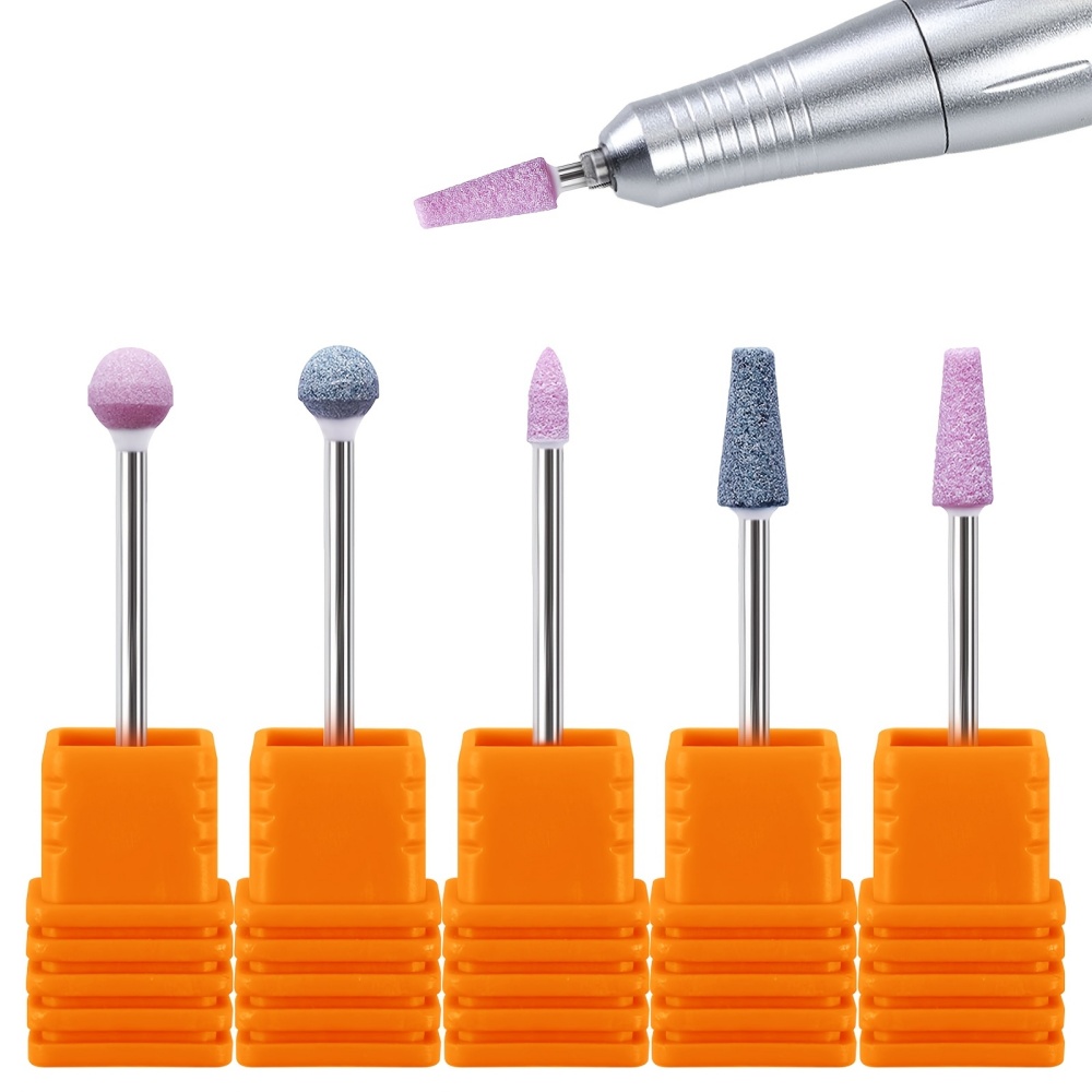 Nail Fan Brush - Ponta de Polimento de Quartzo para