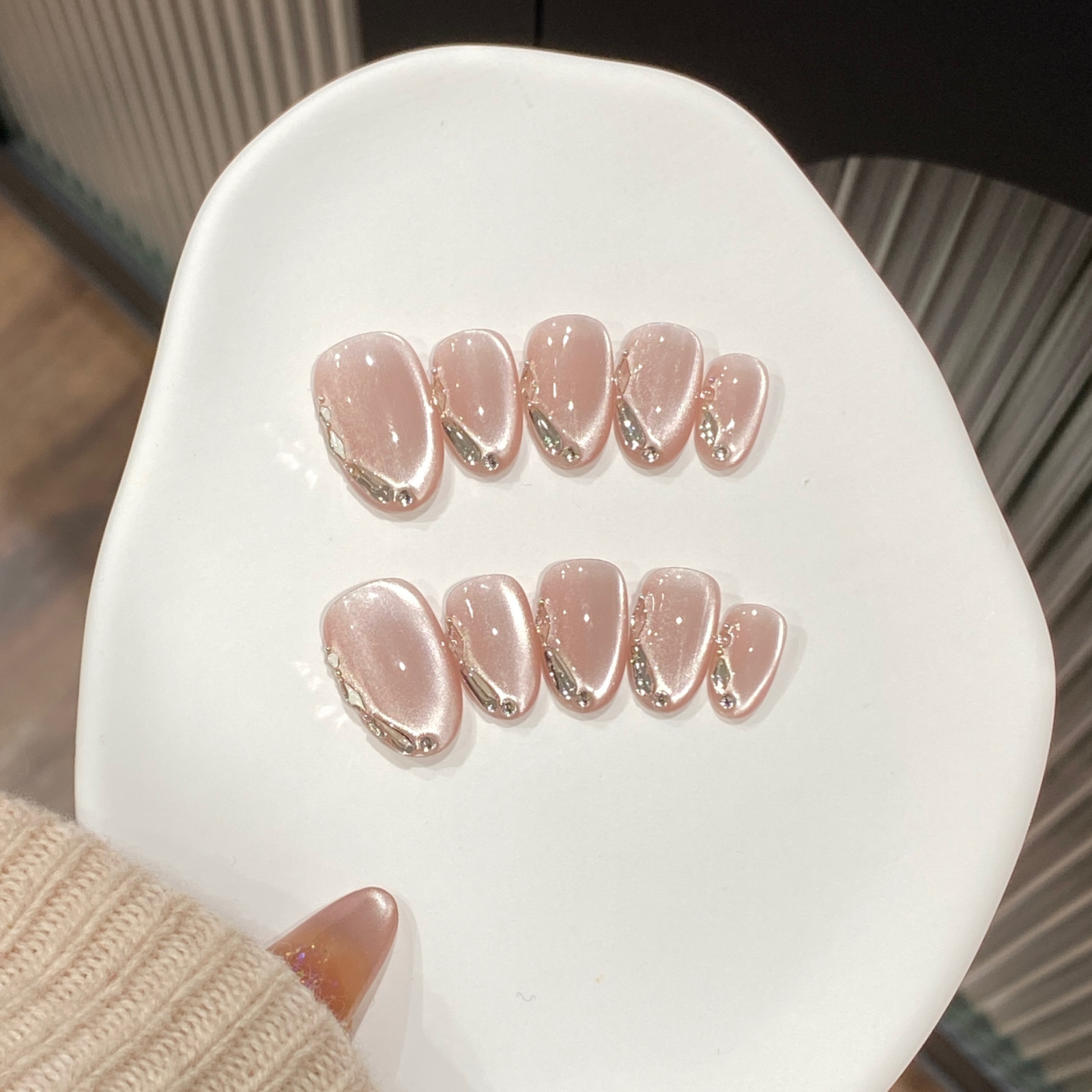 Nail Art Xs - 10 peças de Unhas Postiças de