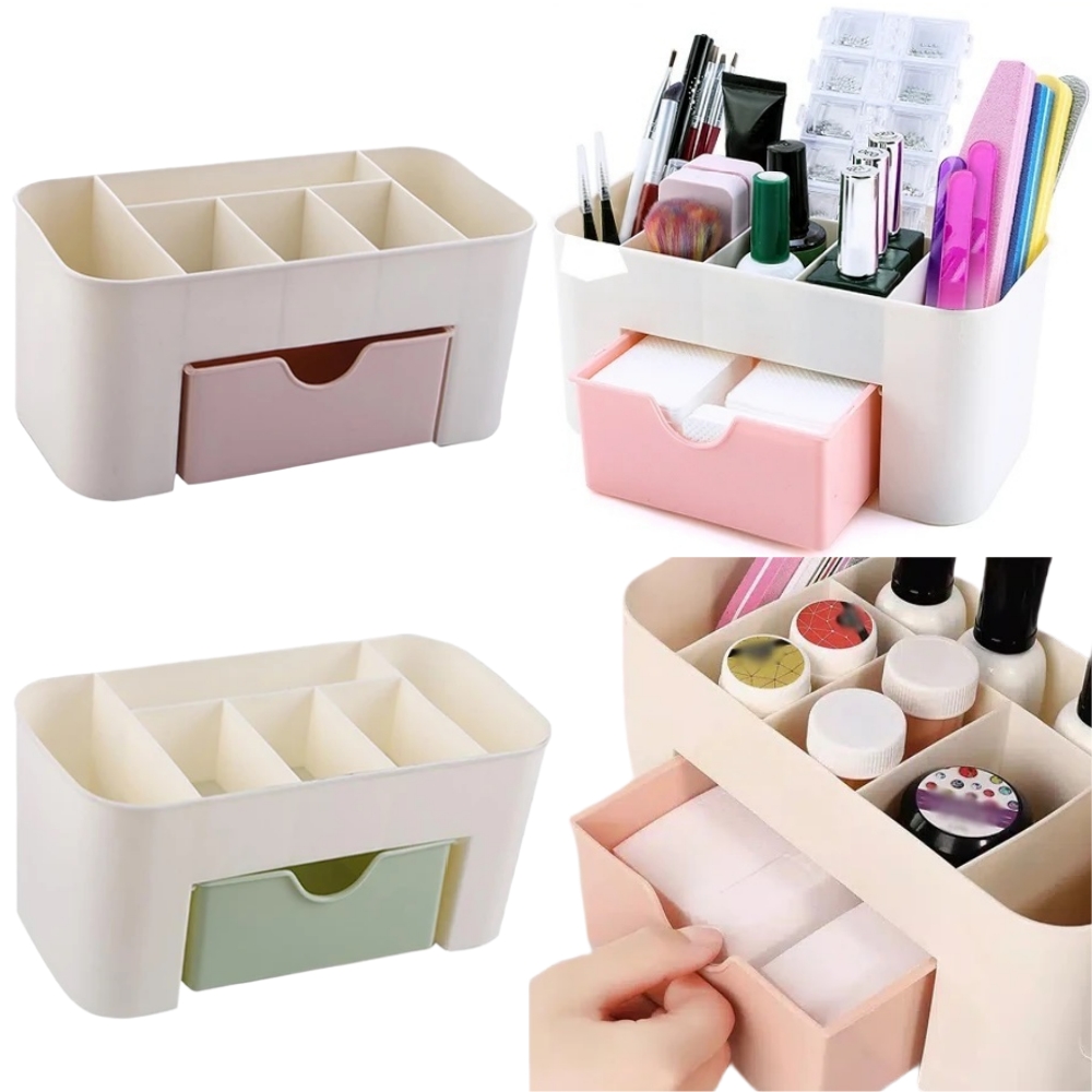 Nail Fan Brush - Organizador de arte em unhas, gaveta