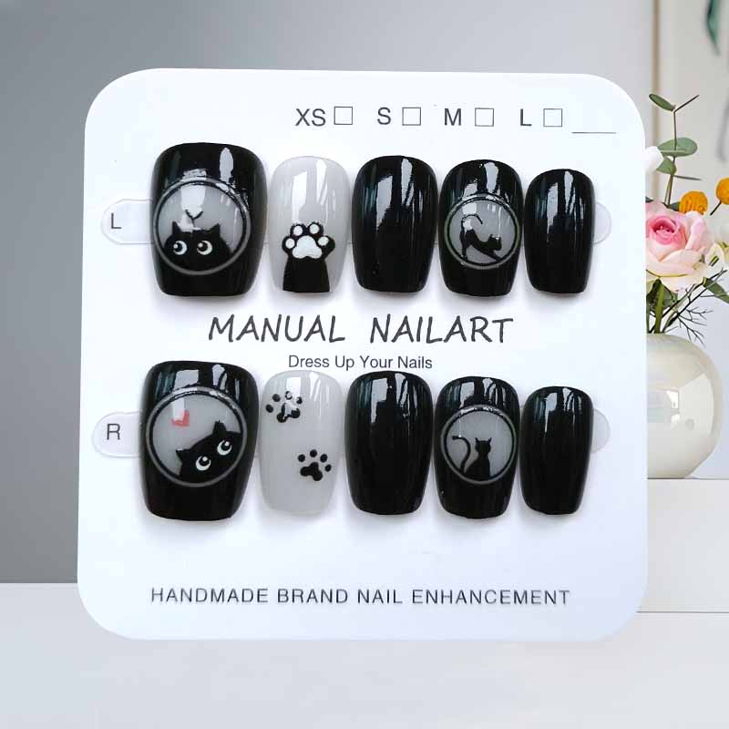Nail Art Eye Cat - 10 pçs bonito dos desenhos animados