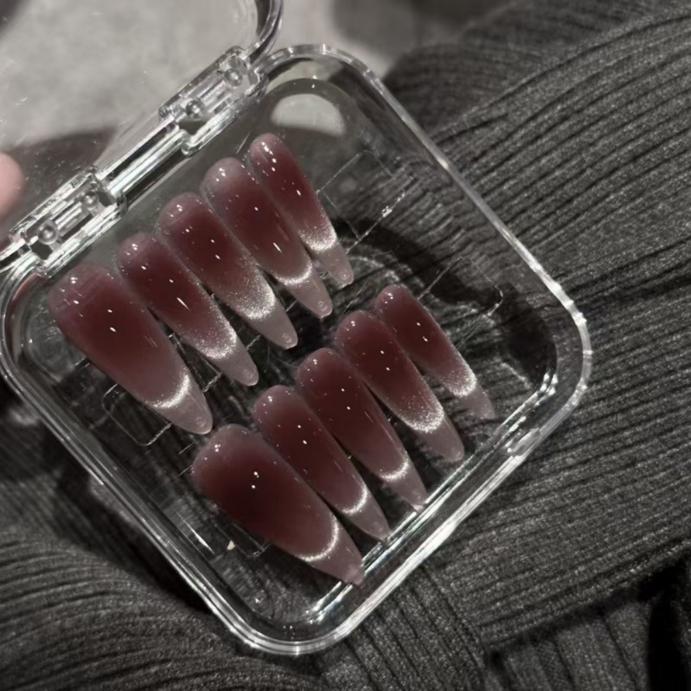 10 peças de unhas postiças lon - Nail Art Xs avaliação e preço