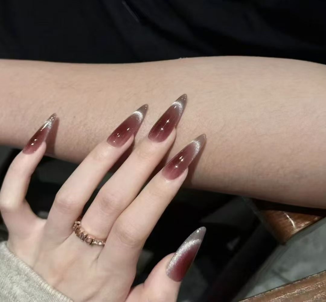 10 peças de unhas postiças lon - Nail Art Xs avaliação e preço