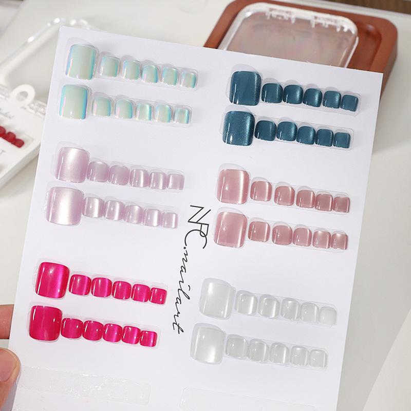 10 Peças/Caixa Unhas Postiças  - Nail Art Extension Cat Eye avaliação e preço