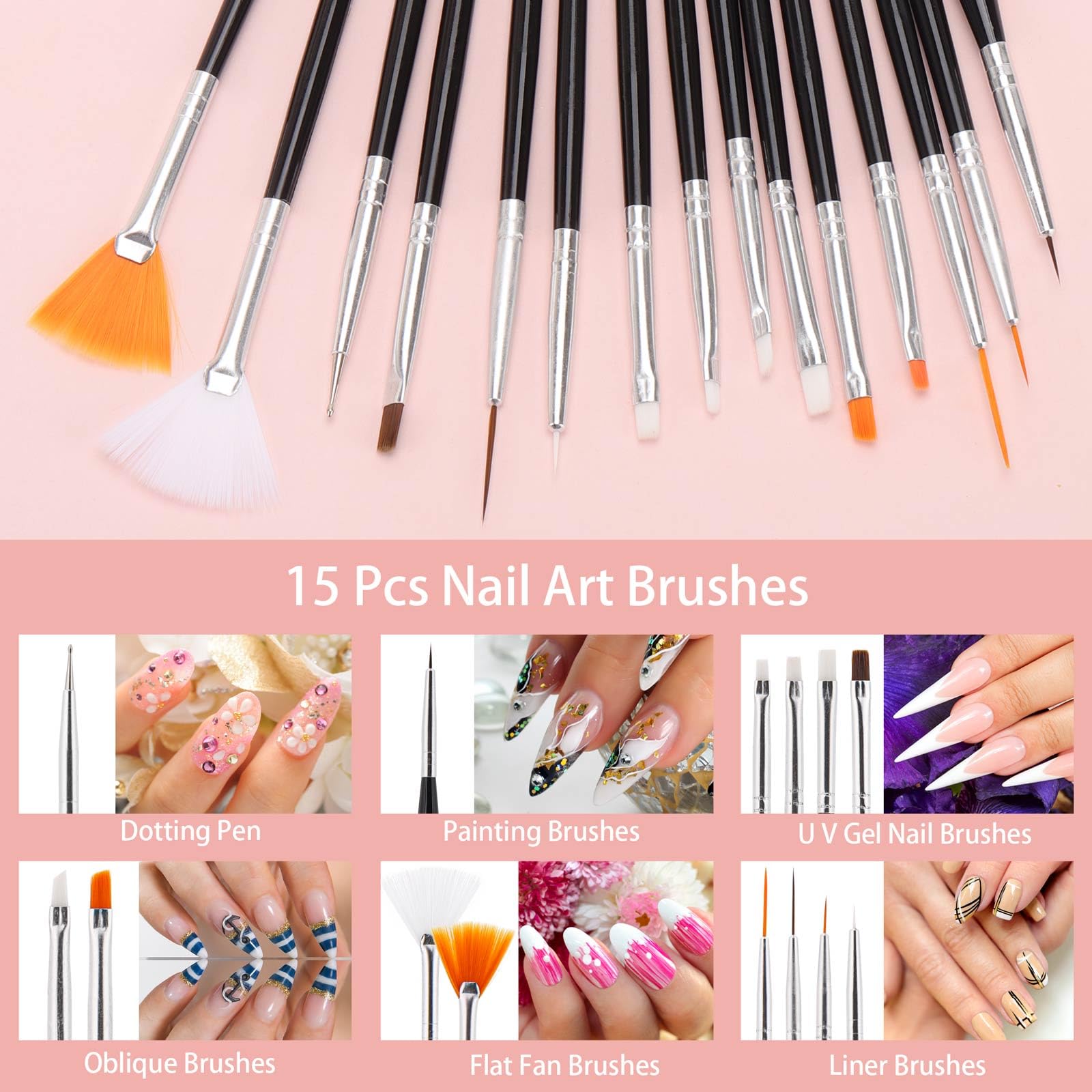 Conjunto de 36 pincéis para na - Nail Art Rame avaliação e preço