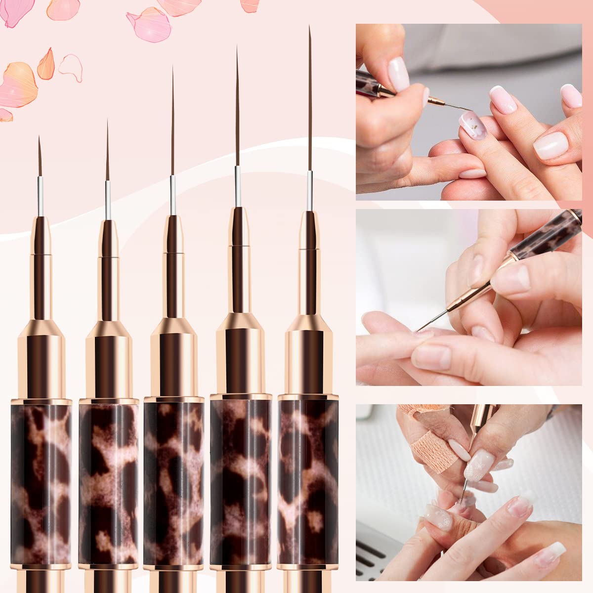 Escova de forro para unhas, 5  - Nail Fan Brush avaliação e preço