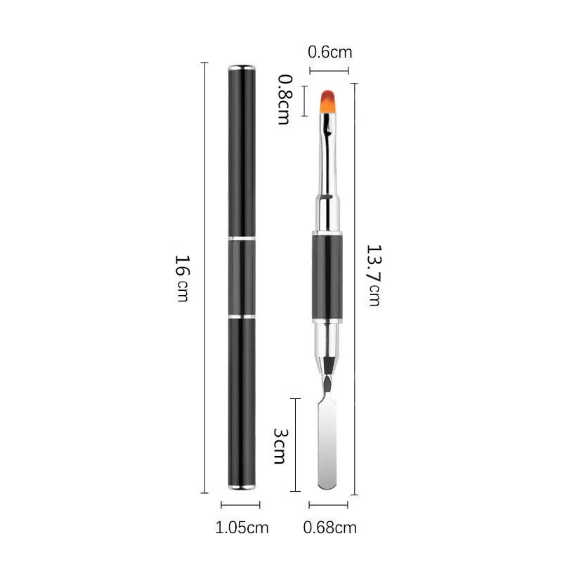 Novo 1/3 pçs pincéis de arte d - Nail Fan Brush avaliação e preço