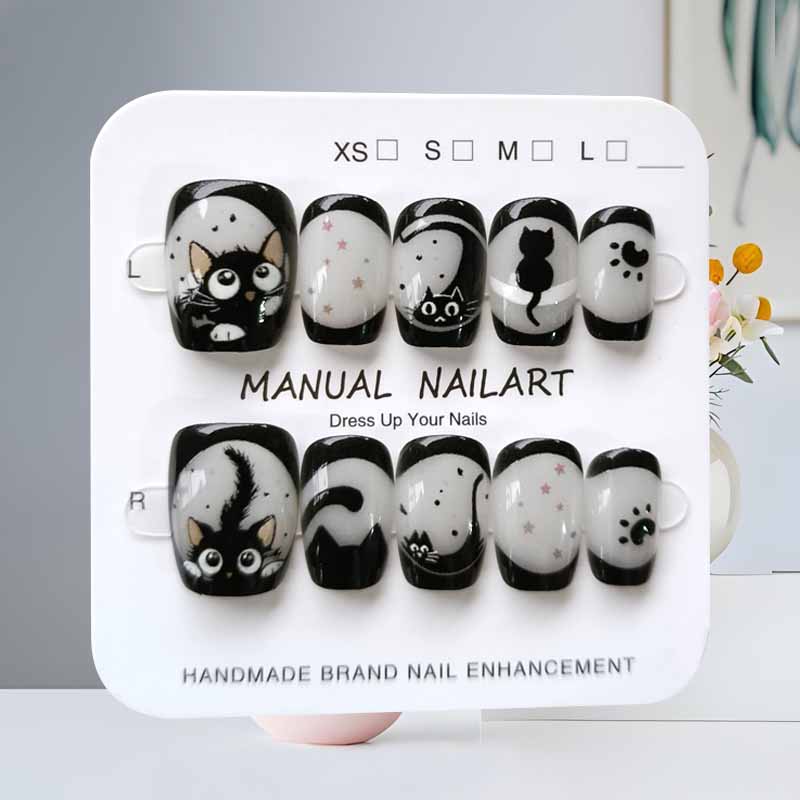 10 pçs bonito dos desenhos ani - Nail Art Eye Cat avaliação e preço