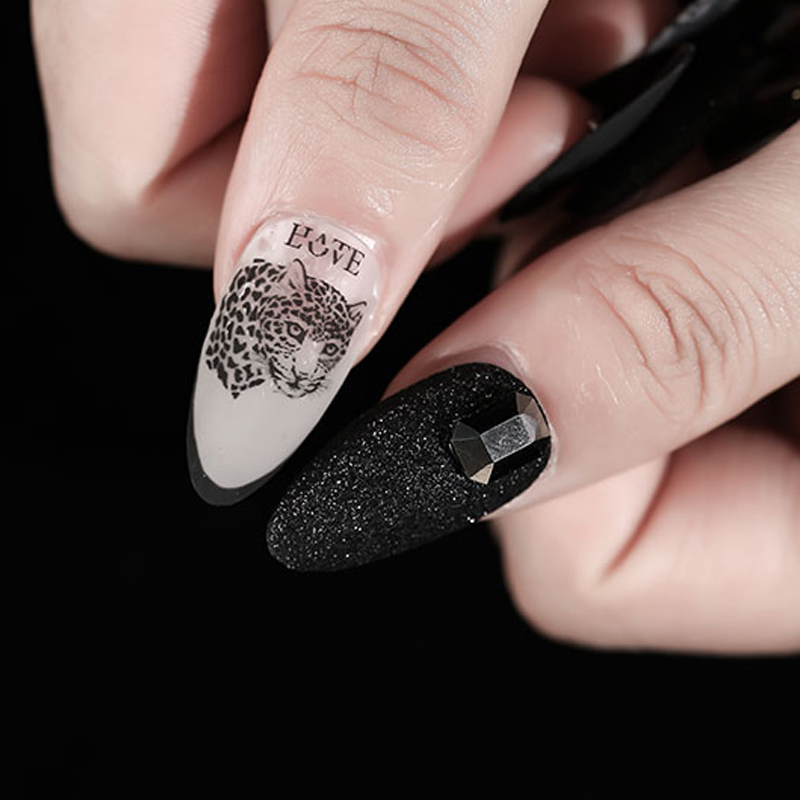 1 folha leão zebra etiqueta do - Nail Art Zebra avaliação e preço