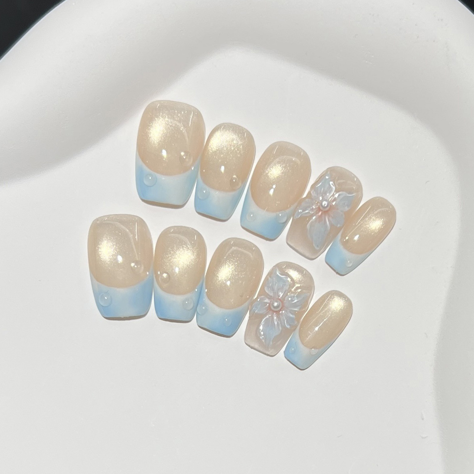 10 peças de unhas postiças cur - Nail Art Eye Cat avaliação e preço
