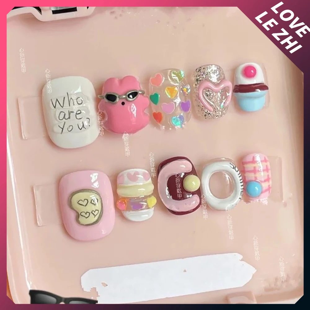 Unhas Postiças DIY Curtas e Re - Nail Art Xs avaliação e preço