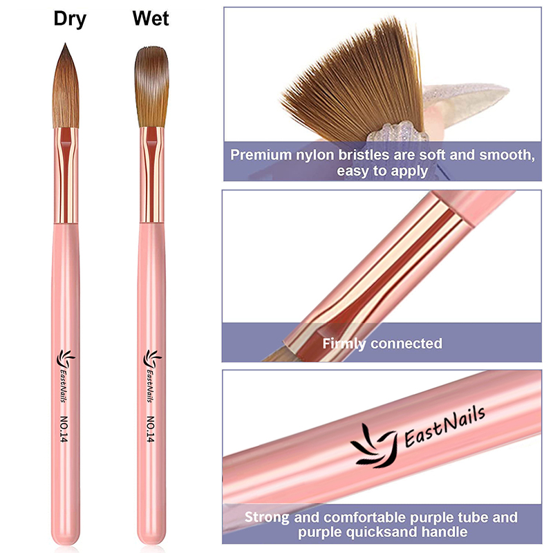 【3 Pincéis de Acrílico para Un - Nail Fan Brush avaliação e preço