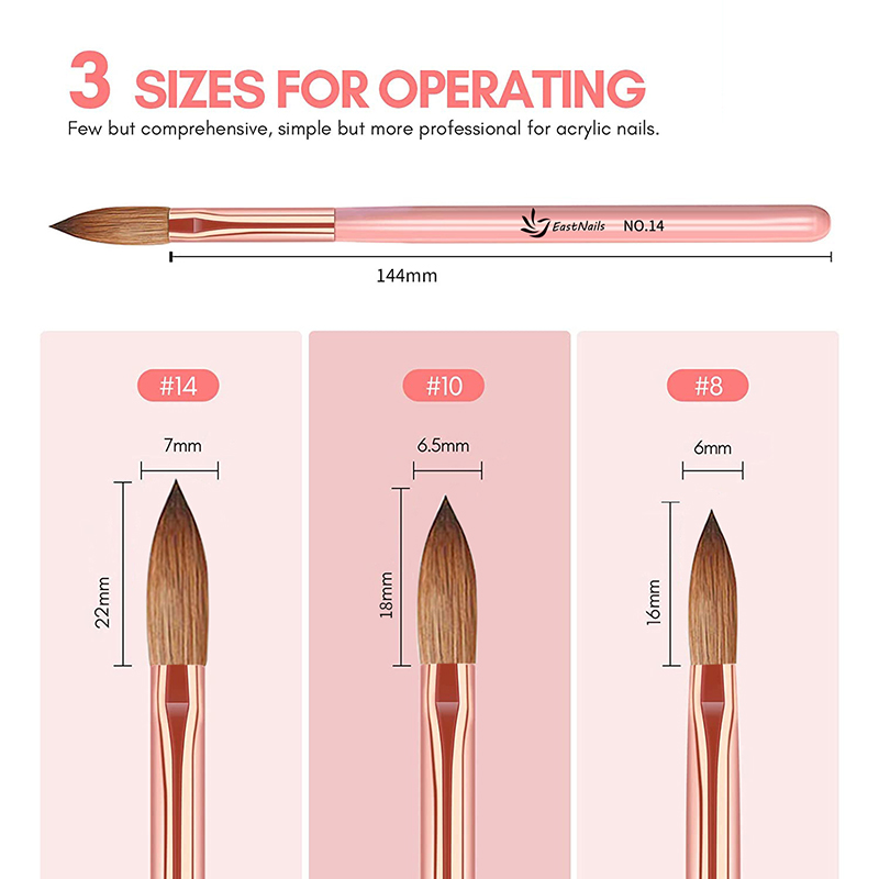【3 Pincéis de Acrílico para Un - Nail Fan Brush avaliação e preço
