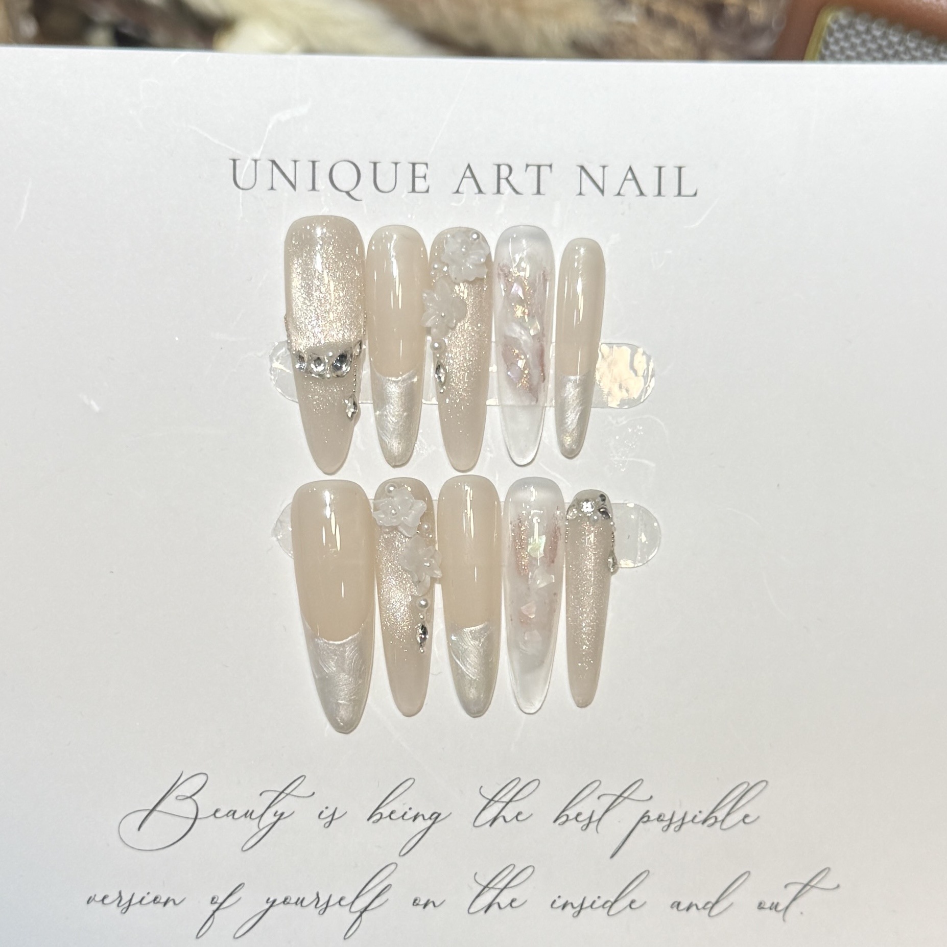 Imprensa em unhas 10 pçs roxo  - Nail Art Wedding avaliação e preço