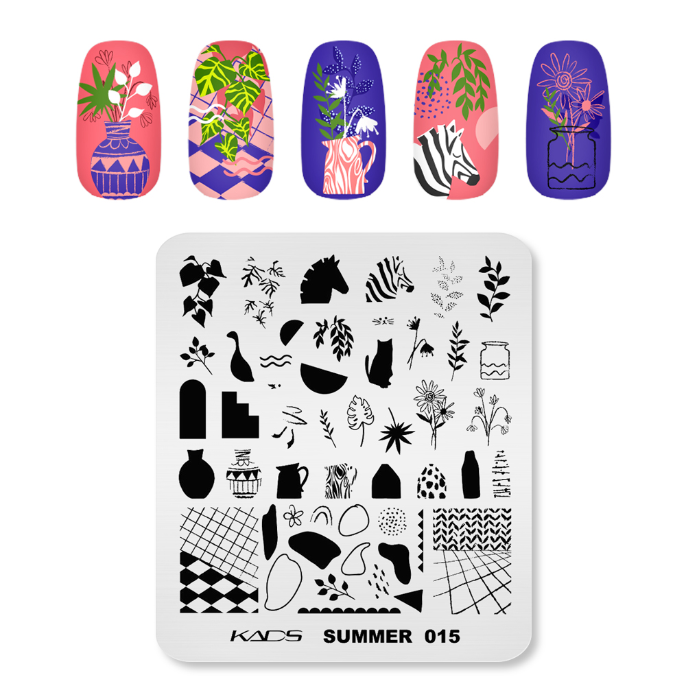 KADS-Nail Art Stamping Placas  - Nail Art Zebra avaliação e preço