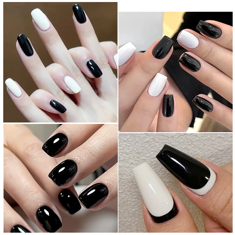 Ur açúcar 15ml preto branco 1  - Nail Art One Stroke avaliação e preço