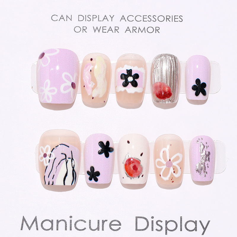 10 Peças de Unhas Postiças Est - Nail Art Eye Cat avaliação e preço