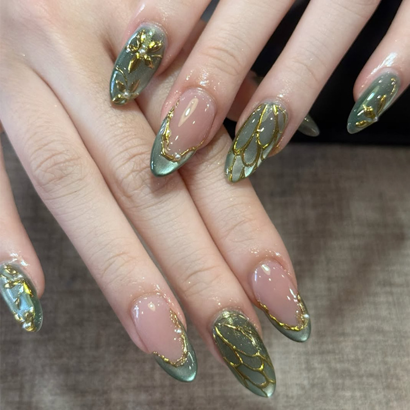 24 Unidades de Unhas Postiças  - Nail Art Eye Cat avaliação e preço