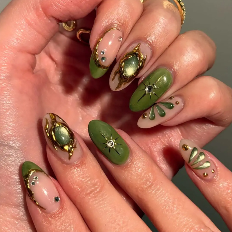24 Unidades de Unhas Postiças  - Nail Art Eye Cat avaliação e preço