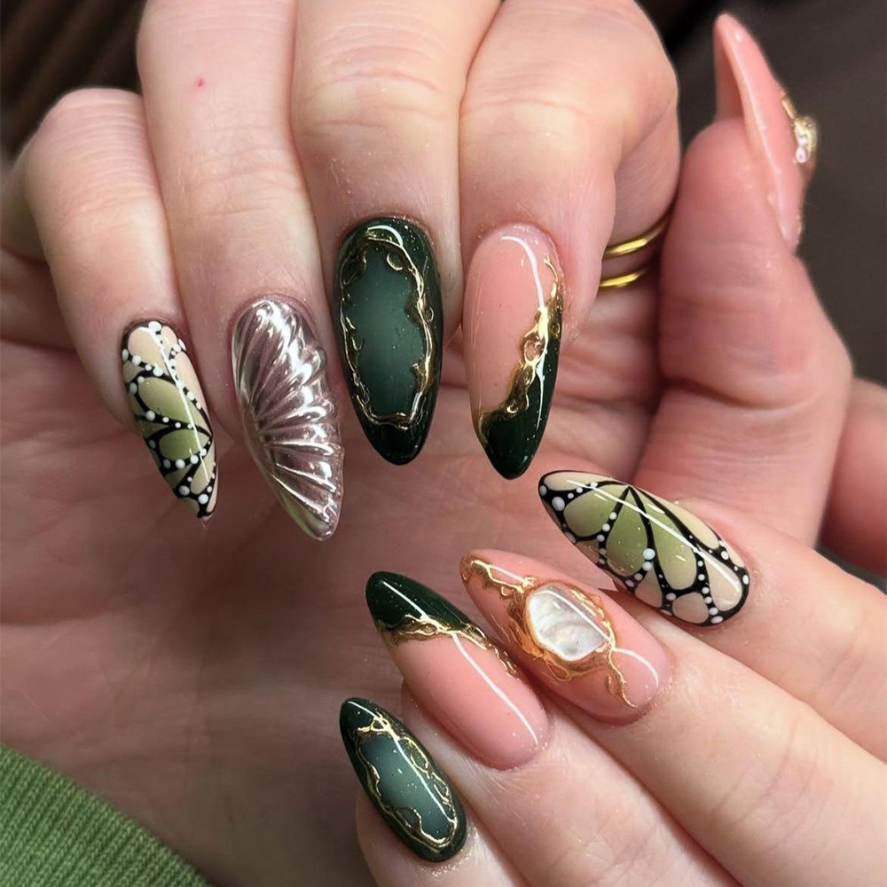 24 Unidades de Unhas Postiças  - Nail Art Eye Cat avaliação e preço