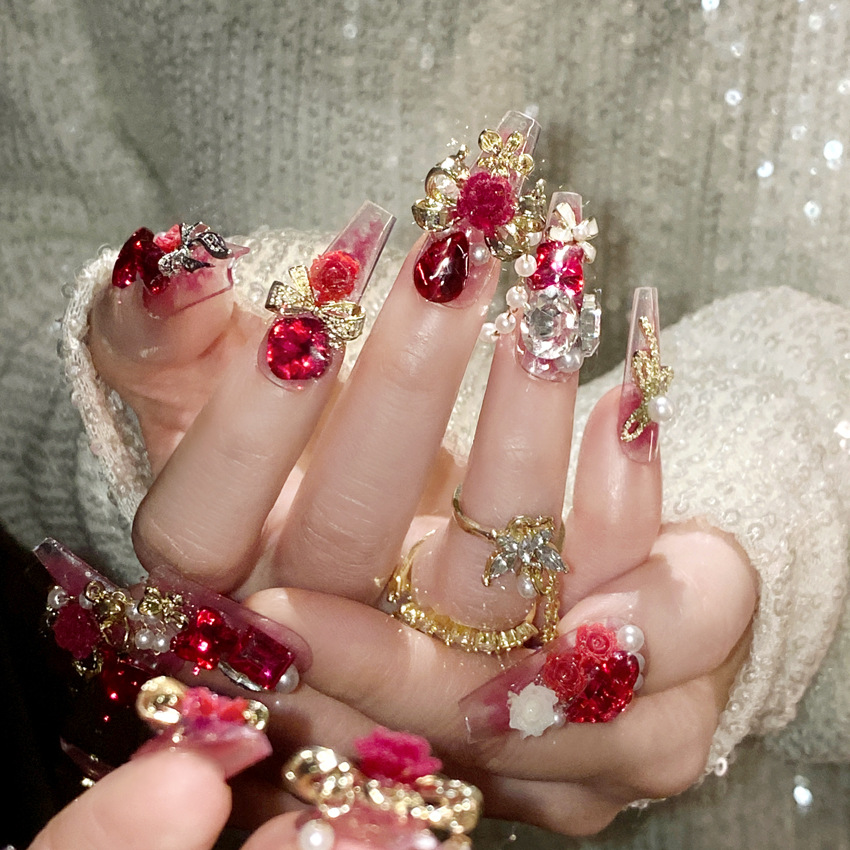 24 pçs ano novo imprensa de me - Nail Art Wedding avaliação e preço