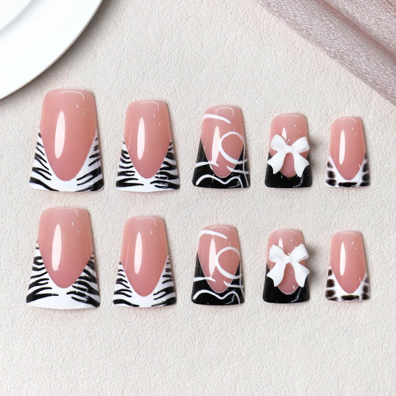24 Unidades de Unhas Postiças  - Nail Art Zebra avaliação e preço