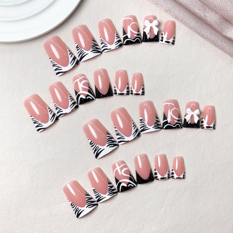 24 Unidades de Unhas Postiças  - Nail Art Zebra avaliação e preço