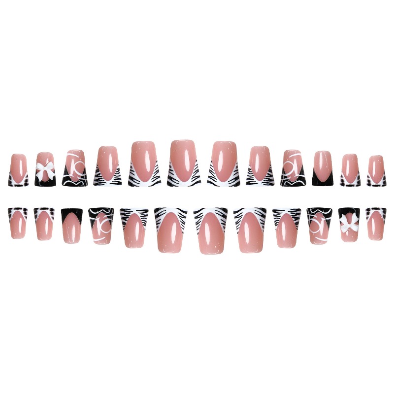 24 Unidades de Unhas Postiças  - Nail Art Zebra avaliação e preço