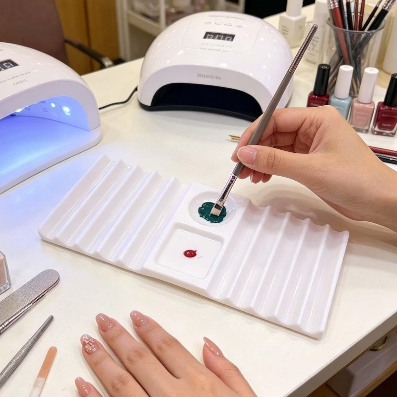 Paleta Reutilizável para Nail  - Nail Fan Brush avaliação e preço