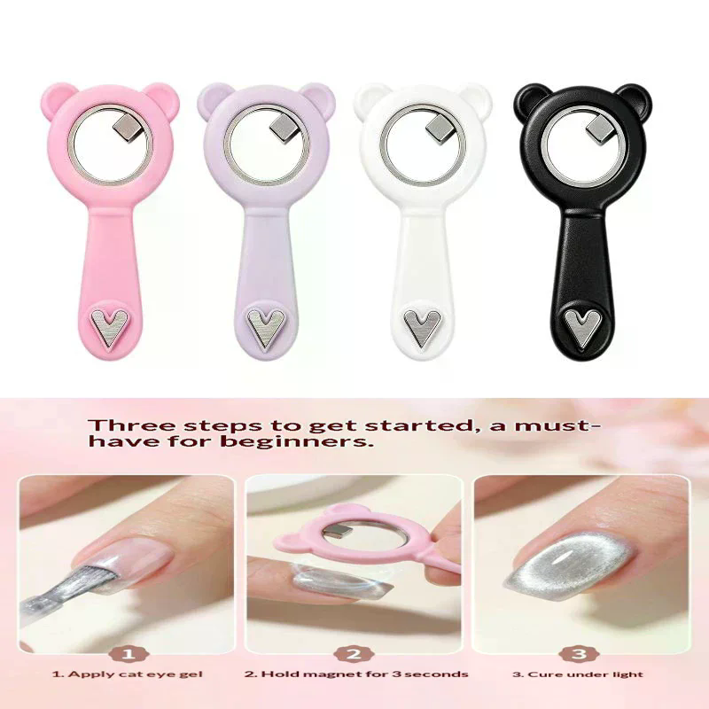 1 unidade de ímã portátil 2 em - Nail Art Eye Cat avaliação e preço
