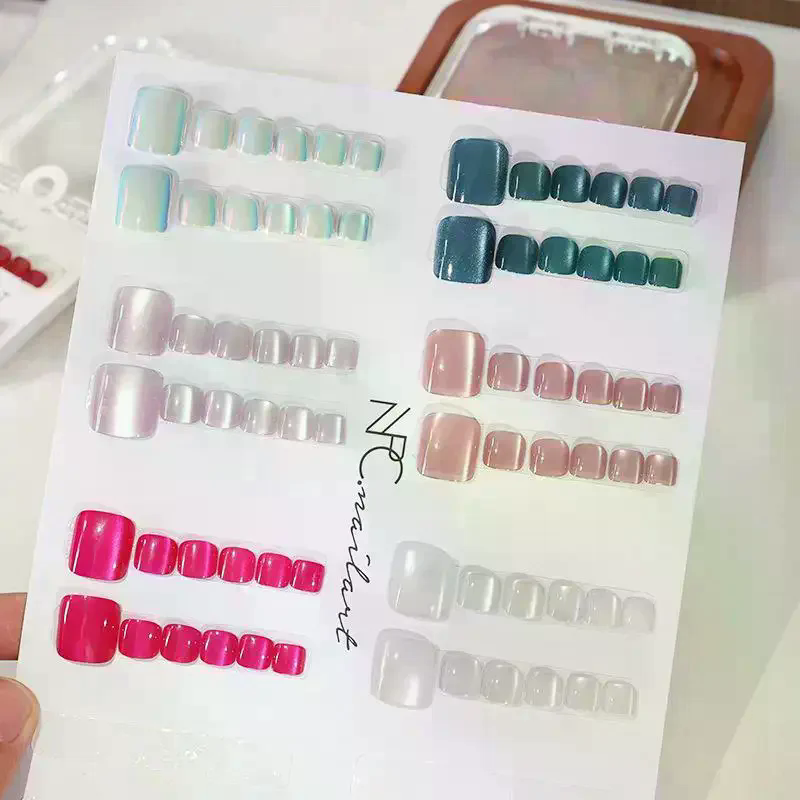 /Kuz/10 Peças/Caixa Unhas Post - Nail Art Extension Cat Eye avaliação e preço