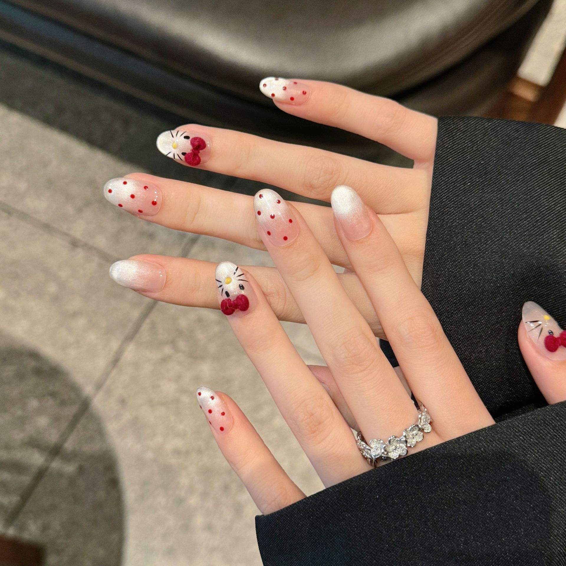 10 peças de unhas postiças ova - Nail Art Eye Cat avaliação e preço