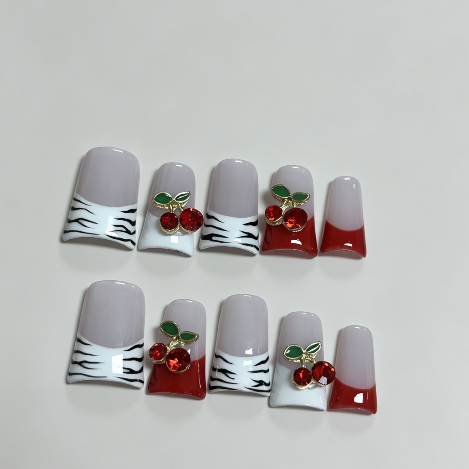 Unhas Postiças Quadradas Média - Nail Art Zebra avaliação e preço