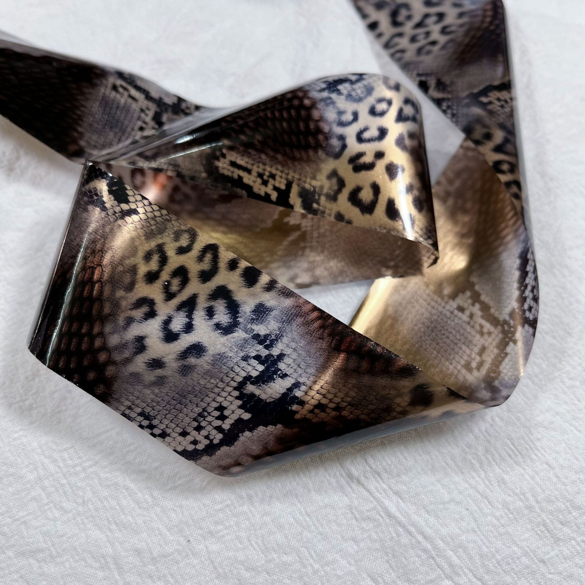 4*100cm leopardo unha folha tr - Nail Art Zebra avaliação e preço